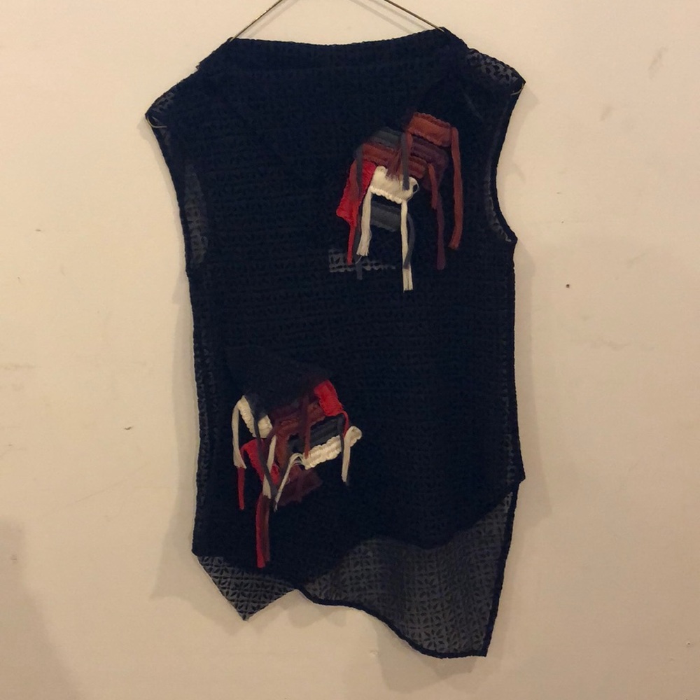 Danielle Romeril embroidered bandana top.